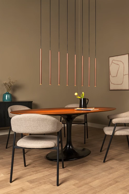 Lucide PHOENIX - Pendant light - LED Dim. - G9 - 8x3W 2700K - Coffee - Vibes - atmosphere 1